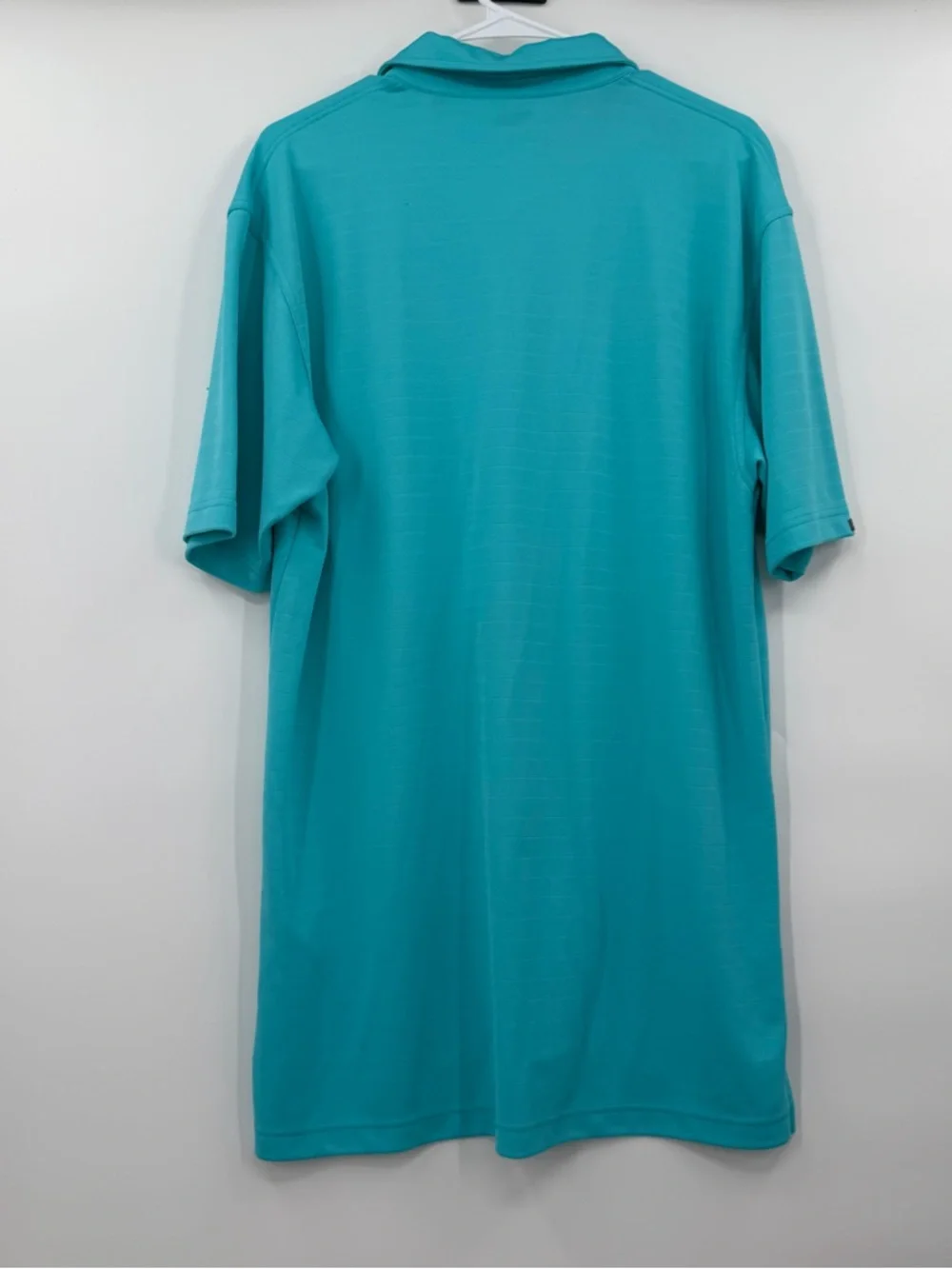 Dunning golf polo short sleeve turquoise xl - Picture 2 of 5